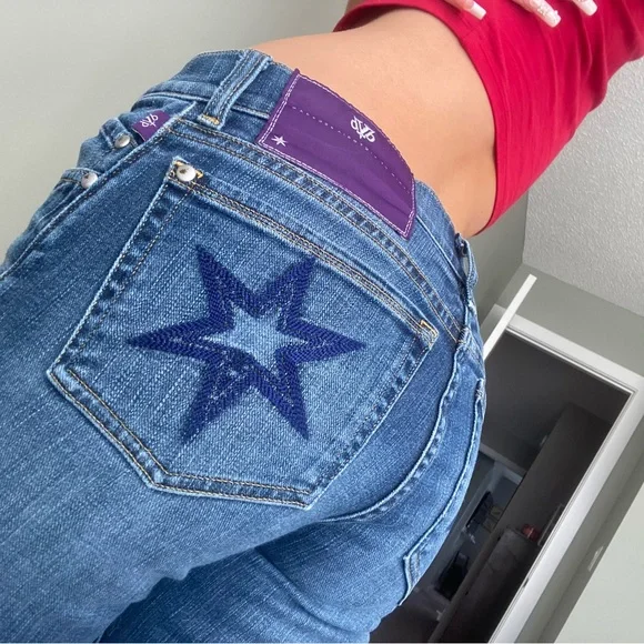 Stylish Blue Jeans with Star Detail (Dvd jeans) - Picture 1 of 3